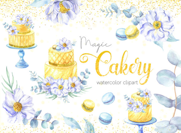 Magic Cakery Watercolor Illustrations