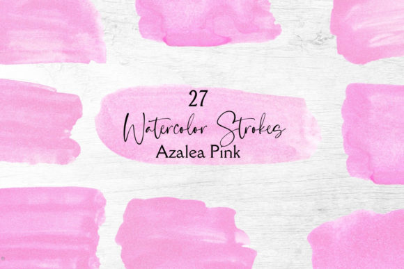 Pink Watercolor Splotches Illustrations